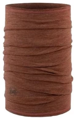 Buff Lightweight Merino Wool Neckwarmer Light Rosewood