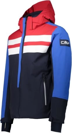 CMP Man Jacket Zip Hood -Winkel Voor Ski-uitrusting cmp man jacket zip hood black blue 46 s black blue 2 1