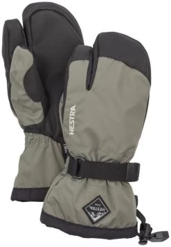 Hestra Gauntlet CZone Jr -3 Finger -Winkel Voor Ski-uitrusting hestra gauntlet czone jr 3 finger earth black 2