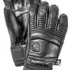 Hestra Leather Fall Line - 5 Finger -Winkel Voor Ski-uitrusting hestra leather fall line 5 finger black 8 black 0
