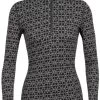 Icebreaker 250 Vertex Long Sleeve Half Zip Alpine Geo Women's -Winkel Voor Ski-uitrusting icebreaker 250 vertex long sleeve half zip alpine geo women midnight navy snow carbon 0 1