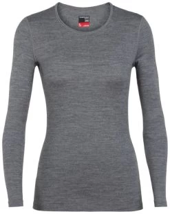Icebreaker 260 Tech Long Sleeve Crewe Women's -Winkel Voor Ski-uitrusting icebreaker 260 tech long sleeve crewe women gritstone heather 013 1