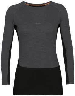 Icebreaker ZoneKnit 200 Long Sleeve Crewe Women's 13 Icebreaker ZoneKnit 200 Long Sleeve Crewe Women's -Winkel Voor Ski-uitrusting icebreaker zoneknit 200 long sleeve crewe women jet heather black s jet heather black 0 6