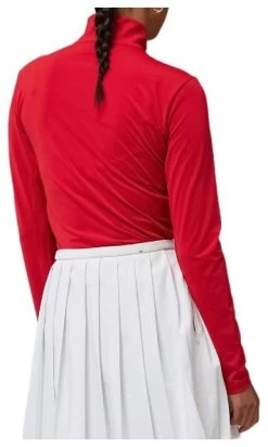 J.Lindeberg Lauryn Half Zip Mid Layer Women's -Winkel Voor Ski-uitrusting j lindeberg lauryn half zip mid layer barbados cherry l barbados cherry 1