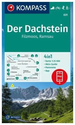 Kompass Wandelkaart 031 Der Dachstein, Filzmoos, Ramsau