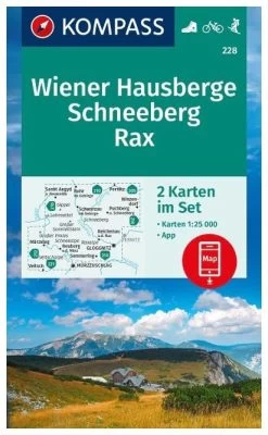 Kompass Wandelkaart 228 Wiener Hausberge, Schneeberg, Rax