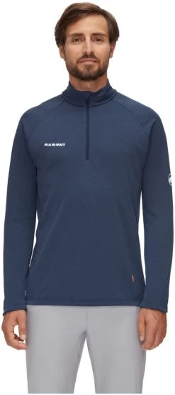 Mammut Aegility Half Zip Longsleeve Men -Winkel Voor Ski-uitrusting mammut aegility half zip longsleeve men marine melange white 2