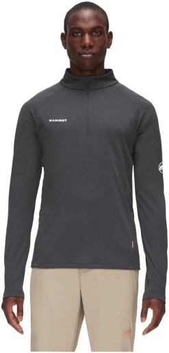Mammut Aegility Half Zip Longsleeve Men -Winkel Voor Ski-uitrusting mammut aegility half zip longsleeve men phantom melange white 8 13