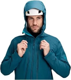 Mammut Masao Hardshell Hooded Jacket Men -Winkel Voor Ski-uitrusting mammut masao hs hooded jacket wing teal s wing teal 3