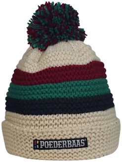 Poederbaas Beanie Short Band Stripes -Winkel Voor Ski-uitrusting poederbaas beanie short band stripes black pink orange black 4 1