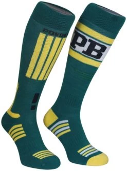 Poederbaas Cham Ski Socks -Winkel Voor Ski-uitrusting poederbaas cham ski socks green yellow 35 38 green yellow 2