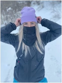 Poederbaas Traditional Beanie -Winkel Voor Ski-uitrusting poederbaas traditional beanie pastel purple 4 1 1