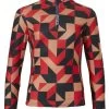 Rehall Isa-R-Jr. Ski-Pulli AOP-Print Girls -Winkel Voor Ski-uitrusting rehall isa r jr ski pulli aop print girls blocks coral 128 8 year blocks coral 0