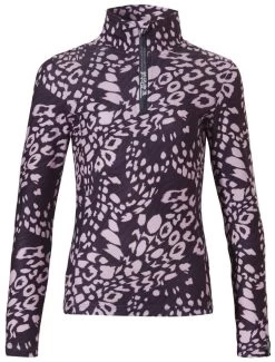 Rehall Isa-R-Jr. Ski-Pulli AOP-Print Girls -Winkel Voor Ski-uitrusting rehall isa r jr ski pulli aop print girls rose panther 128 8 year rose panther 0