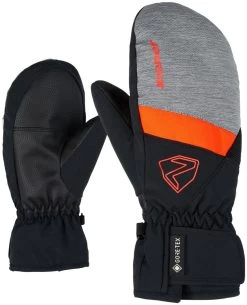 Ziener Levin GTX Mitten Kids -Winkel Voor Ski-uitrusting ziener levin gtx mitten kids dark melange black 82212 1 1